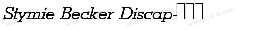 Stymie Becker Discap字体转换